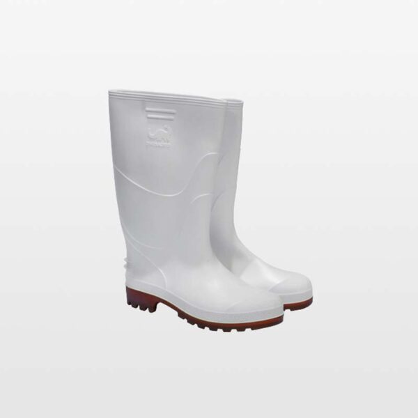 Bota de hule super industrial beige sin forro