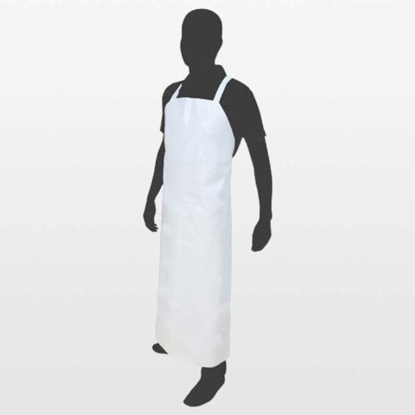 Delantal de PVC color blanco