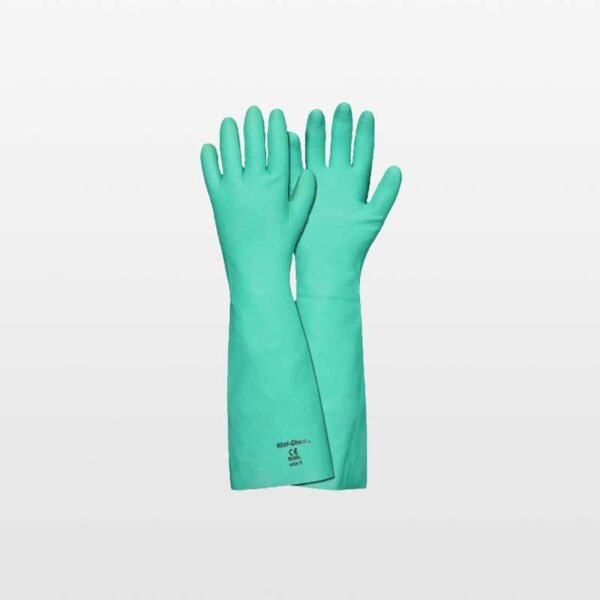 Guantes de nitrilo de 22 mm de 18 pulgada