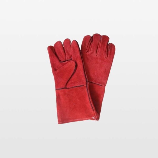 Guantes descame soldador rojo